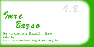 imre bazso business card